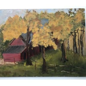 Oil Painting - Landscape with Barn